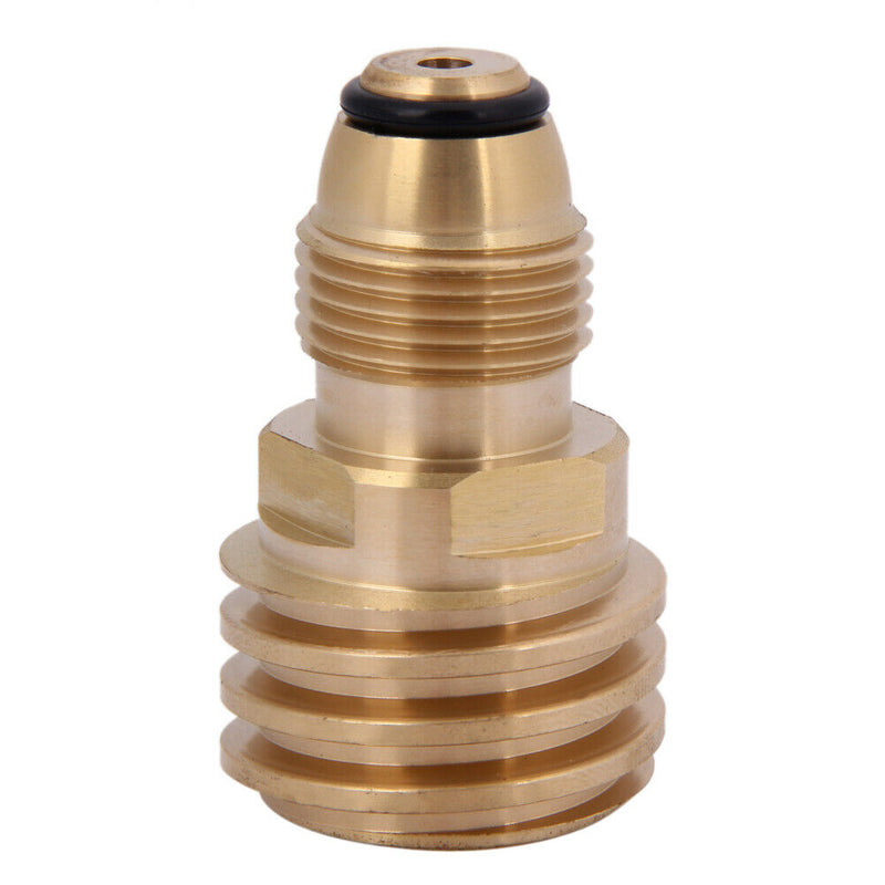 Converts Propane LP TANK POL Service Valve to QCC Outlet Brass Adapter