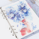 5pcs Plastic Divider Tabbed Paper Notebook Planner Filing Organizer A6
