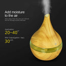 300ml USB Electric Aroma Air Diffuser Wood Ultrasonic Air Humidifier Essent B2X2