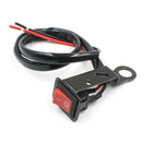 Universal Motorcycle Refit Black LED Light Flameout Switch with Wire Harnes R3U6