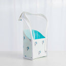 Cartoon Makeup Pouch Organizer Waterproof Stand Cosmetic Storage Bag (Blue) A