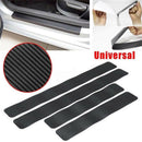 4x Car Door Sill Scuff Carbon Fiber Stickers Welcome Pedal Protect Accessorie Z