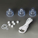 Facial Acne Blackhead Remover Vacuum Suction Pore Clean Machine (White C)