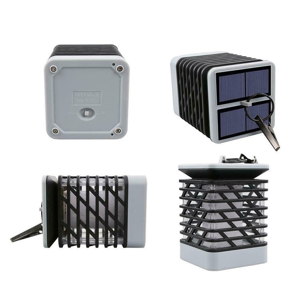 Waterproof LED Solar Lamp Flickering Smokeless Flameless Candle Flame Lamp