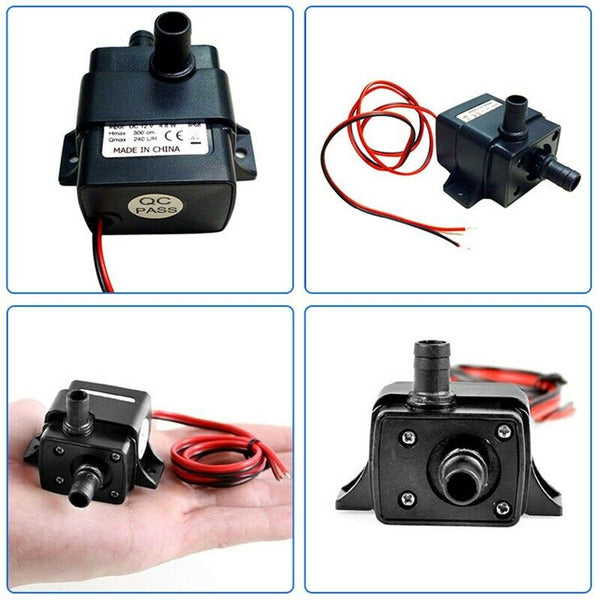 Ultra-Quiet Water Pump 240L/H Lift 300Cm Dc12V Brushless Water Oil Pump for