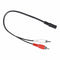1x Stereo Audio PC TV Aux Cable Lead 3.5 mm Jack Female to 2x Male Phono Socket