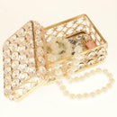 Crystal Jewelry Box Rhinestone Ring Bracelet Organizer Storage Case Dresser