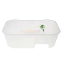 Reptile Tortoise Turtle Vivarium Tank Fish Aquarium with Coconut Tree White