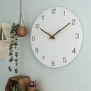 Wooden Wall Clock Simple Modern Design for Living Room Nordic Brief Wood Cl N9X6