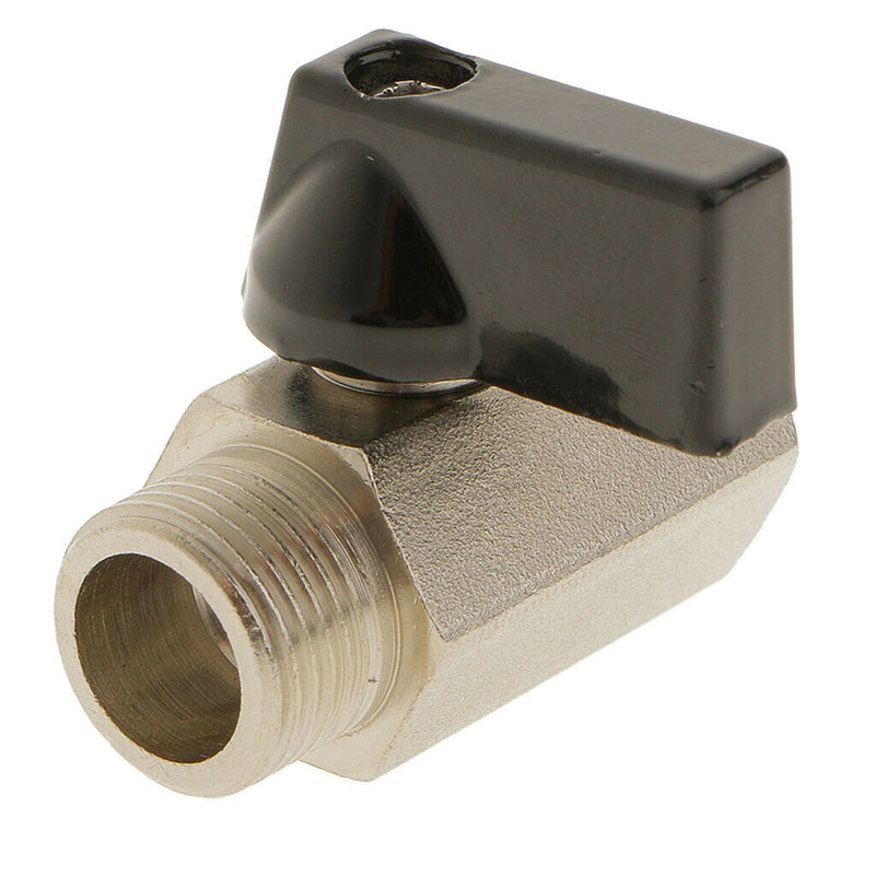 Female x Male-3/8 NPT Full Port Brass Ball Valve Shut Off Switch Sand Blast