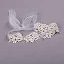 Baby Girls White Floral Hair band Adjustable Headband Lace Flower Headband OZ