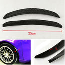 4x Carbon Fiber Fender Flares Arch-Wheel Eyebrows Protector Strip 25cm+32cm