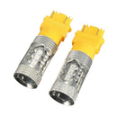 2x 3157 High Power 5730 80W LED Amber Yellow Turn Signal Blinker Light Bulb