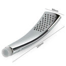 1 Mode Arc Handle Adjustable Handle Square Chrome ABS Bathroom Shower Head