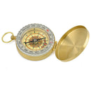 Brass Pocket Watch Style Navigation Compass Ring Keychain Outdoor Camping/Hiking