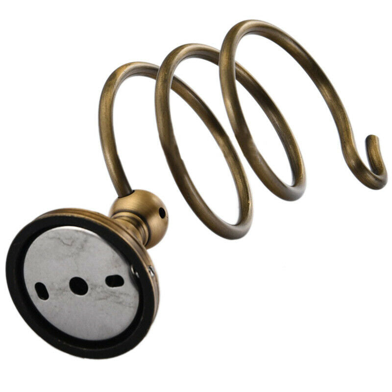 Solid Anti-Rust Aluminium Made Wall Mounted Hair Dryer Rack Holder Stand Ra N6I9