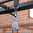 1PCS Mute Silent Wheel with Dual Bearings ,Stainless Steel Hanging Wheel Mu