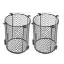2Pcs Reptile Tank Heating Lamp Anti Hot Net Stainless Steel Light Lampshade