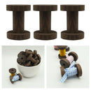 3pcs Wooden Spools Classic Empty Thread Bobbins DIY Sewing Notions 61x45mm