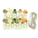 10 PCS fruit watermelon Wood Clips Photo Paper Pegs Clothespin Craft Decor  OZ
