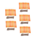 60 Pieces Salon Perm Curling Rods Bangs Waves Curlers Styling Rollers Clips