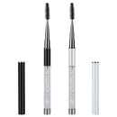 2Pcs Eye Brush with Cap for Travel Eye Brow Eyelash Mascara Brushes Wands A S6L1