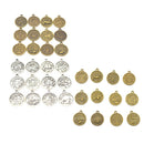 36pcs HOROSCOPE Zodiac STAR SIGN PENDANT CHARMS FOR JEWELRY MAKING FINDINGS