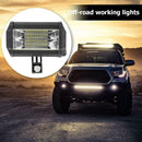 LED Work Lamp 3030 72W 6500K 10800LM Waterproof Strobe Light for Truck Boat