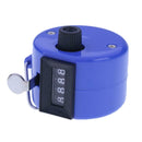 Clicker Counter 4 Digit Number Counters Plastic Shell Hand Held(Blue)