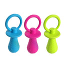 1pc pet chew bell rubber pacifier dog toys bite resistant clean teeth random BSE
