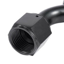 45 Degree Fast Flow Stealth Black Hose Fitting:AN10 14mm