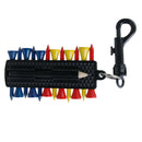 Golf Tee  Organizer Carrier With 12 Tees 2 Ball Markers Pencil Divot