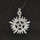1PC Supernatural Anti-possession Symbol Necklace Protection Tattoo Pentagram Sun