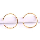9Pcs Nose Ring Open Hoop Lip Body Piercing clip on Studs Stainless Steel Jewe Gw