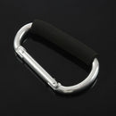 14 cm large D shape aluminum alloy carabiner soft handle shopping hook