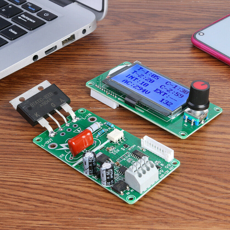 100A LCD Spot Welding Machine Double Dual Pulse Encoder Time Control Module A