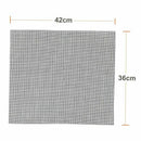 2 Pcs Barbecue Grill Mats Baking Mat, Back Rectangular and Non-Stick Coatin