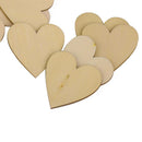 35pcs Wooden Heart for Craft, Pyrography, DIY Wood Plaque Wedding Decor Sign