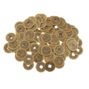 Set of 100 Chinese Lucky Coins Birthday Gifts Office Decor Kangxi Copper