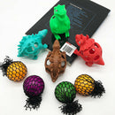 Random Dinosaur Gift Kids Squeeze Toys Stress Relief Kill Time Grape Ball Fidget