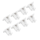 8x Nail-free Adjustable Rod Bracket Holders Wall Curtain Hanging Rod Clips
