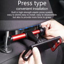 Car Rear Pillow Phone Holder 360 Rotation Tablet Back Seat Bracket (Red)