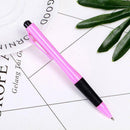 0.7MM Black Ballpoint Pen Push Clip Ballpoint Pen Stationery Student Supply D5B3