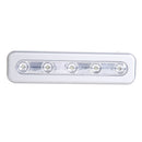 5 LED Light Under Cabinet Wardrobe Kitchen Closet Push Tap Touch Lamp Blub
