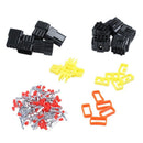 Cable Connector Plug in 8 Pins Waterproof Electrical Sets Car HID 5Pcs Blac S6T9