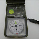 Multifunction 10 in 1 Outdoor Military Camping Hiking Survival Tool Compass_Kit