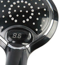 LED Rain Shower Head Handheld Bathroom Water Temperature Sensor 3 Color Chan