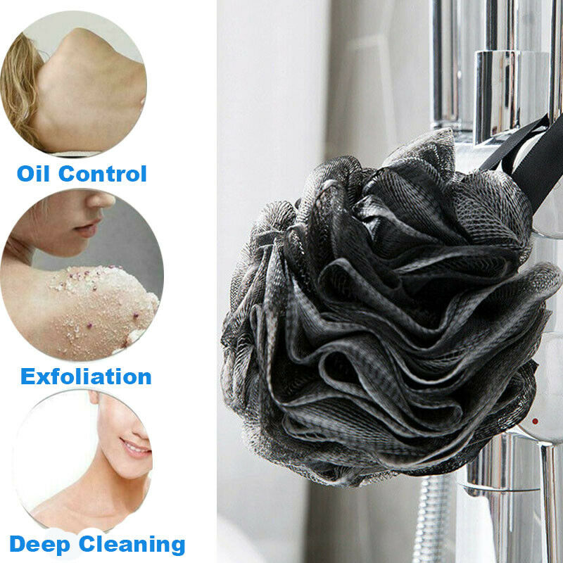 Large Size Scrubber Sponge Flower Exfoliating Body Brush Puff Bath Shower Ball