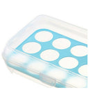 Egg Tray for Refrigerator,15 Eggs Tray Holder with Lid,Portable Shatter-pro H1R2