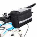 Reflective Striped Cycling Basket Bicycle Handlebar Bag Sports Bike Front Pack